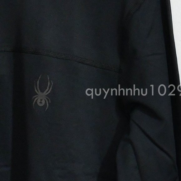 NWT Spyder Men’s 1/4 zip pullovers in  black - Picture 3 of 6